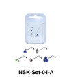 5 Silver Nose Stud Sets NSK-SET-04